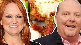 Ree Drummond vs Mario Batali Whose Chicken Parmesan Is Better [upl. by Eelarat912]