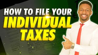 How to File Your 1040 Individual Tax Return StepbyStep [upl. by Siraval]