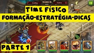 Magic Rush Heroes Time Físico  formação  estratégia  dicas  Parte 1 [upl. by Brezin]