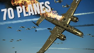 Heavy Flak amp AA VS Huge Formations V128  IL2 Sturmovik Flight Sim Crashes [upl. by Bryner]