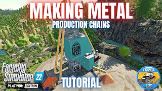 PLATINUM METAL PRODUCTIONS GUIDE  Farming Simulator 22 [upl. by Eiclek798]