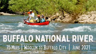 Buffalo National River  75 Mile Canoe Trip  Woolum to Buffalo City [upl. by Antonia970]