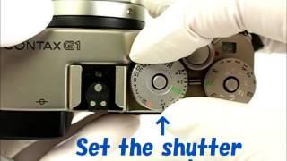 How to use Contax G1  コンタックス Ｇ1 使い方 基本 [upl. by Nomra]