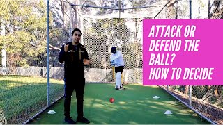 Cricket Batting Tip  Attack or Defend the Ball For Beginners [upl. by Siseneg]