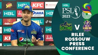 Rilee Rossouw Press Conference  HBL PSL 8 [upl. by Fionnula]