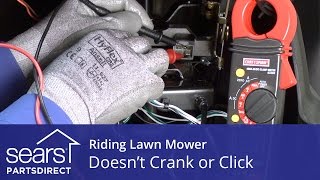 How to Fix a Riding Lawn Mower that Doesn’t Crank or Click [upl. by Hengel461]