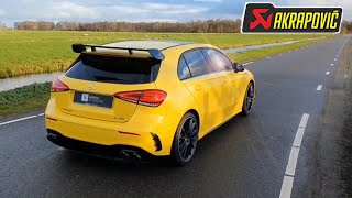 Mercedes AMG A35 with Akrapovic exhaust [upl. by Mateya421]