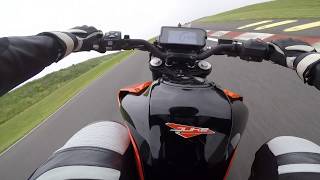 KTM 390 Duke  onboard  circuit Clastres France 2018 [upl. by Nivert]