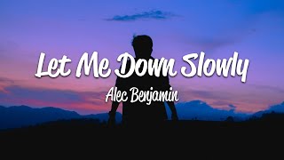 Alec Benjamin  Let Me Down Slowly Lyric Video [upl. by Horwitz67]