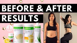 Herbalife Before and After  My Results Using Herbalife Products [upl. by Keynes]