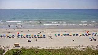 Myrtle Beach ocean views from the Grande Shores Ocean Resort webcam [upl. by Rhodes]