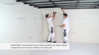 Installation of Knauf AQUAPANEL® Cement Board SkyLite [upl. by Prager]