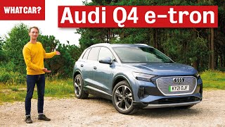 2022 Audi Q4 etron review – best posh EV  What Car [upl. by Yeleak]