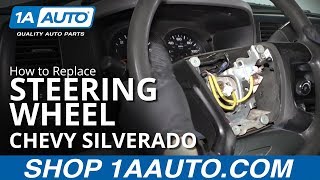 How to Replace Steering Wheel 0713 Chevy Silverado [upl. by Mullane]