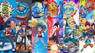 ALL Main Characters in Beyblade  Protagonists from Season 1 to Season 12 [upl. by Fanya527]