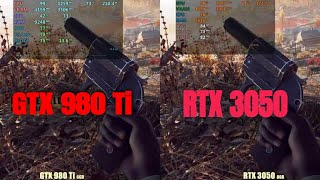 GTX 980 Ti vs RTX 3050  in 2022 [upl. by Timofei838]