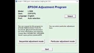 How to Reset Epson L1800 [upl. by Cleveland482]