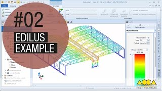 Structural engineering software for Steel Structures EdiLus 02 [upl. by Eleira49]