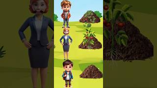 बच्चों ने तरबूज टमाटर का पेड़ लगाया।। Mini wood toy 🌲shorts shortsfeed [upl. by Ettesyl]