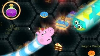 George Pig Play  joga slitherio o jogo da cobrinha EP07  De olho no mapa [upl. by Fernanda76]