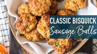 Classic Bisquick Sausage Balls Recipe [upl. by Ayenat]