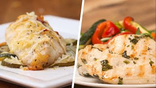 4 LowCarb Chicken Dinners • Tasty [upl. by Mungovan44]