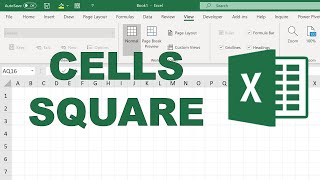 How to make cells square in excel [upl. by Introc]