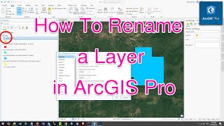 How To Rename a Layer in ArcGIS Pro [upl. by Teiv339]