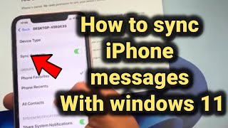 How to use and sync iPhone iMessages with your windows 11 [upl. by Akcirahs903]