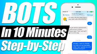 Facebook Bot Setup  Easy Facebook Chatbot Tutorial [upl. by Arat]