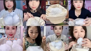 ASMR crunchy ice eating in bag compilation mukbang iceeating mukbang asmreating [upl. by Clarinda548]