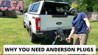 Anderson plug install with inverter how to power whatever you want [upl. by Kera]