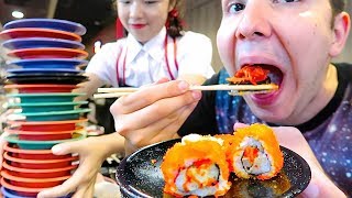 100 Sushi Challenge • Sushi Bar Conveyor Belt Buffet • MUKBANG [upl. by Pricilla]