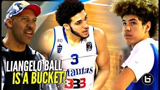 LiAngelo Ball Keeps GETTING BUCKETS Wearing Gelo G3s BBB Tournament Game 2 [upl. by Hcurob]