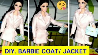 DIY Membuat Blazer untuk Barbie [upl. by Stickney]