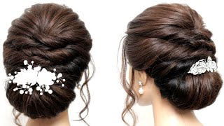 Messy low bun  Bridal hairstyle  Hair tutorial  Hairstyles for girls  Party hairstyles [upl. by Vogele]