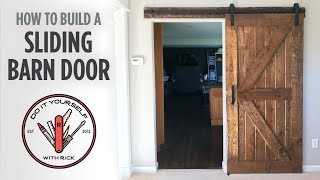 DIY Sliding Barn Door [upl. by Issak]