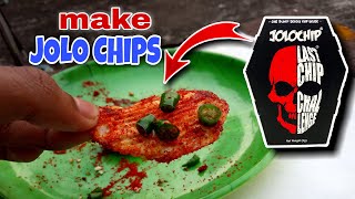 How To Make Jolo Chips at Home  Jolo chip kaise banti hai  Homemade jolo chips  Eating jolochip [upl. by Bernstein]