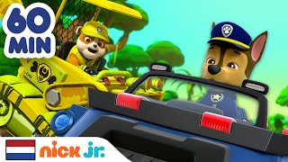 PAW Patrol  1 uur lang de spannendste reddingen in Avonturenbaai  Nick Jr Nederlands [upl. by Mlawsky534]