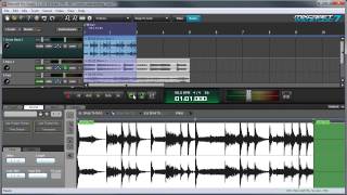 Mixcraft 7 Audio Editing Clip Duration Key and Time Editing [upl. by Suzann]