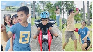 Small moto vs Big boy  Linh Nhi new video 💋👻🚁 shorts [upl. by Imled]