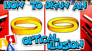 How to Draw a 3D Optical Illusion Easy [upl. by Dimitry]