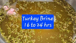 Turkey Brine Recipe [upl. by Anirrak]