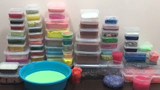 MIXING ALL MY SLIME  SLIME SMOOTHIE  SATISFYING VIDEOS  15 [upl. by Theresa]