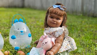 Maddie Monday Easter basket Easter egg hunt or spring basket Dollylane19 [upl. by Greenfield]