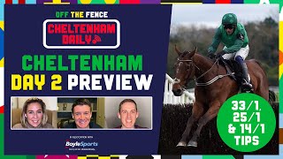 CHELTENHAM FESTIVAL DAILY  DAY 2 PREVIEW AND TIPS  OFF THE FENCE [upl. by Esiuolyram445]