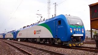 Chinas first intelligent heavy haul train route officially begins [upl. by Ailenroc]