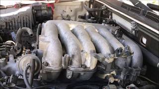 Changing the intake manifold gasket on a Mitsubishi Montero [upl. by Laehcar426]