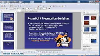 Open amp Save Powerpoint Presentations in Libre Office Impress [upl. by Nnylylloh]