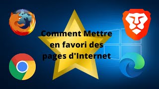 Comment mettre en favori une page internet et avoir la barre des favories [upl. by Barbie751]